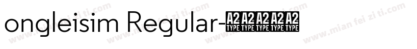 ongleisim Regular字体转换